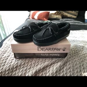 Men and Women’s Black Bearpaw Moccasins
